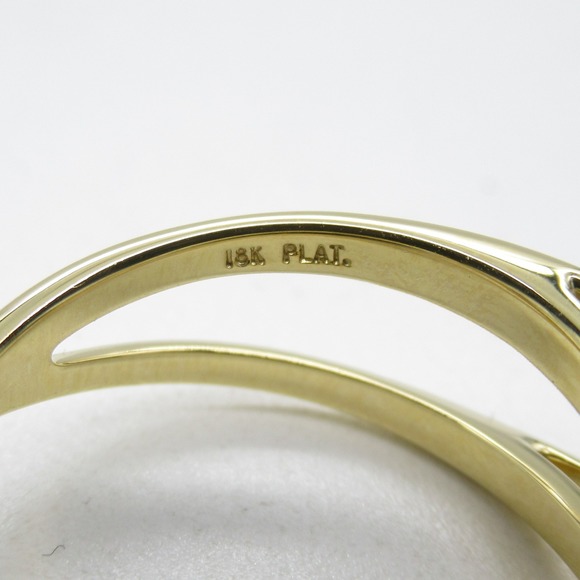 TIFFANY&CO 1 grain earring Ring Clear K18 [Yellow Gold] Clear - Picture 4 of 9